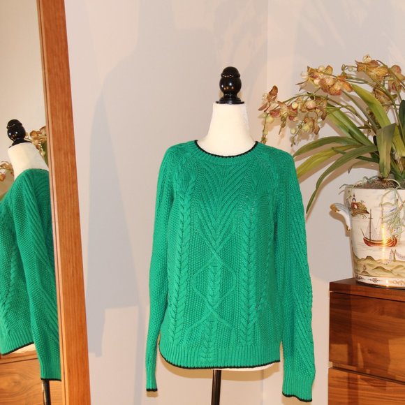 Vibrant Green Knit Ted Baker London Sweater - Picture 1 of 1